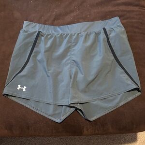 Under Armour Women's Athletic Shorts in Gray with Black Accents